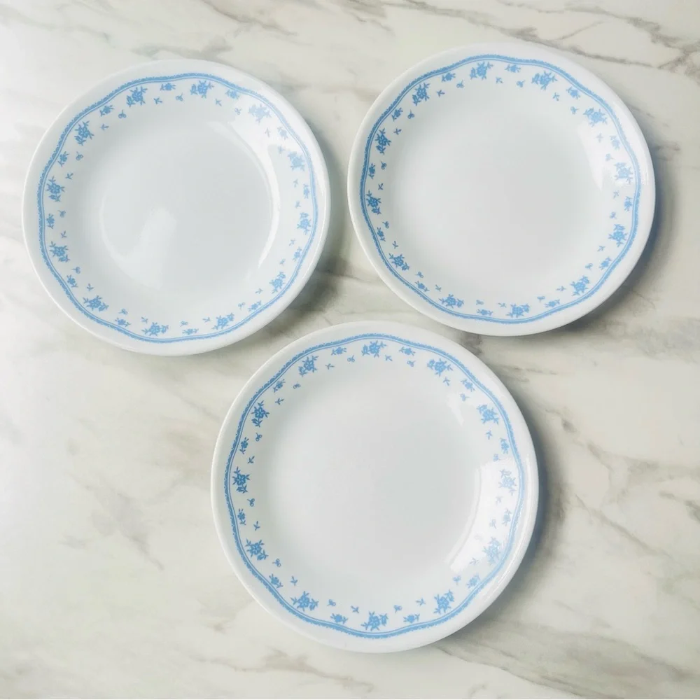 Corelle By Corning Morning Blue 11 Piece Set Vintage 70s VTG